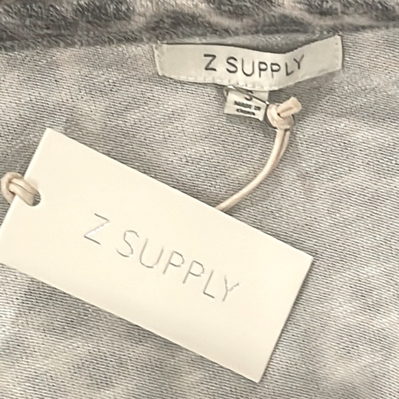 Z Supply Hollis Leopard Sweater Top Heather Grey Small - Picture 8 of 8